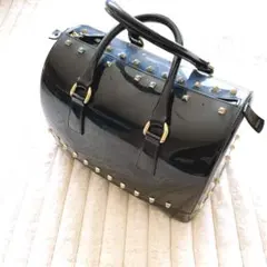 FURLA フルラ　ボストンバッグ ハンドバッグ　スタッズ ブラックのサムネイル