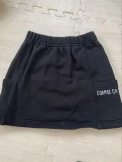 【値下げ】COMME CA ISM ベビー　ブラックスカート　90サイズ