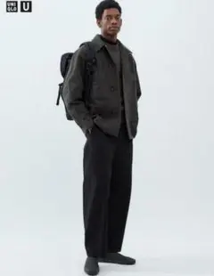 UNIQLO U ワイド フィット チノ 70 XS BLACK