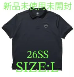 FCRB EMBLEM POLO BLACK 26SS 最安値 Lのサムネイル