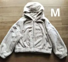 レディース　フェイクファー　ブルゾン　ジャケット　Mサイズ