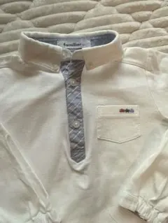 familiar 長袖ポロシャツ 120 ホワイト