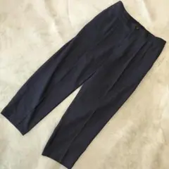 tk.TAKEO KIKUCHI テーパードパンツ L ネイビー チェック柄