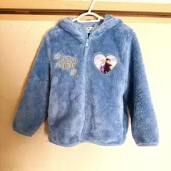 H&M アナ雪　モコモコパーカー　ブルー　110cm