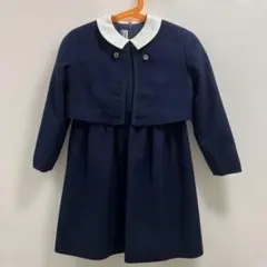 ファミリア　ワンピース　ボレロ　110 ネイビー　フォーマル　入学式