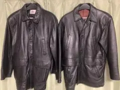 羊革 レザージャケット　ラムレザー ブラック 2着まとめて　値下げ交渉可能