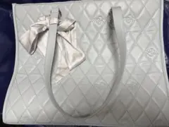 NICE CLAUP スカーフ付きキャリーオントートバック サックスブルー