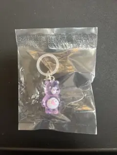 ケアベア クリアマスコットチャーム 紫