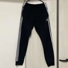 adidas 黒 ジャージパンツ 3本ライン