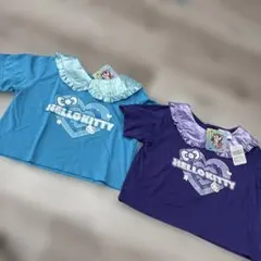ハローキティ フリル付きTシャツ2枚セット 130cm