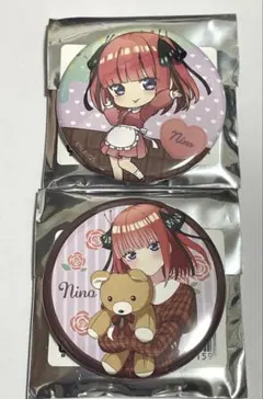 五等分の花嫁 and gallery バレンタインコラボカフェ　二乃　缶バッジ