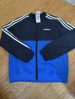adidas ジップアップジャケット/パンツ 130サイズ 黒/青