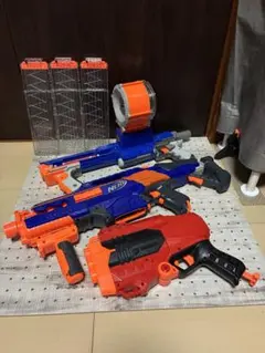 NERF レイブンファイア 新品 光るマガジン&吸盤蓄光ダーツ30本付