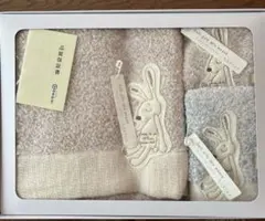 Kontex 今治タオルセットMama's Select ソフトパイルウサギ刺繍