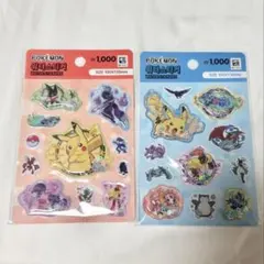 【韓国限定】ポケモンシール/ウォーターシール2点セット/韓国ダイソー