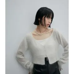 【12月31日で削除】アダムエロペ モヘヤショートカーディガン