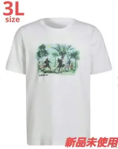 新品未使用【adidas】アディダス 半袖Tシャツ 3Lサイズ ホワイト