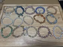 ま*と様 多色ビーズブレスレット15個セット