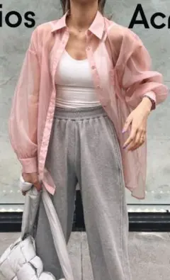 AMAIL Transparent loose shirt