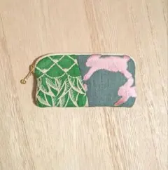 ミナペルホネン　ファスナーポーチ　ハンドメイド　No.406