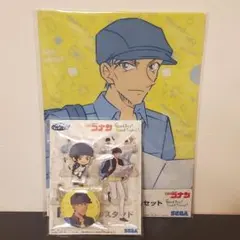 名探偵コナン セガラッキーくじ 赤井秀一 4点セット　アクリルスタンド　缶バッジ