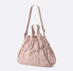 GU ギャザーポケットバッグ ピンク 2WAY ショルダーバッグのサムネイル