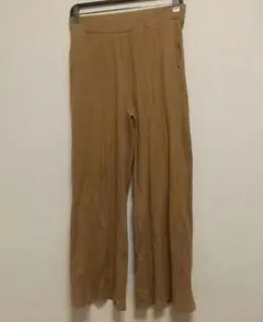 ユニクロ UNIQLO コットン リブ ワイドパンツ