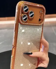 グリッターラインストーンiPhone17PROケース 新品 即日発送