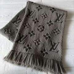 ん様専用　本物正規品　LOUIS VUITTON グレー マフラーモノグラム