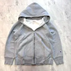 【USA製】チャンピオン リバースウィーブ 目無し フルジップ パーカー L