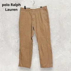 ラルフローレン チノパン W34 L32 ブラウン ポニー刺繍 綿100%