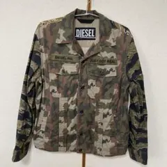 美品　DIESEL カモフラージュ迷彩柄ミリタリージャケット