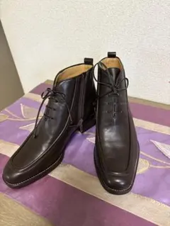 銀座ヨシノヤ スタイリッシュ ショートブーツ 23cm ダークブラウンのサムネイル