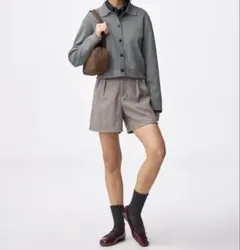 GU ヘリンボーンショートパンツ