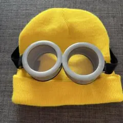 ミニオン風 帽子とゴーグルセット　フリーサイズ