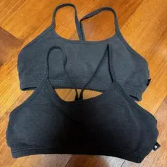 ブラック スポーツブラ 2枚セット