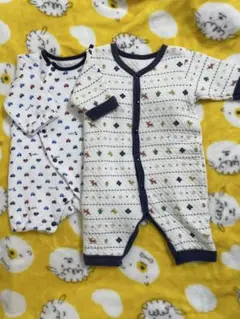キルト　ロンパース　2枚セット