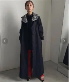 タグ付AmeriVINTAGE EMBROIDERY COLLAR COAT Sのサムネイル