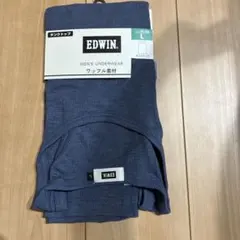 EDWIN メンズ タンクトップ ワッフル素材 ブルー Lのサムネイル