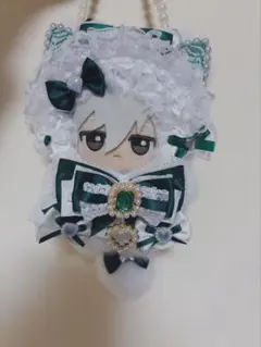 ぬい服 ちびぐるみ10cm 可愛いレースリボンお姫様パール付き猫 着せ替え服