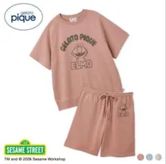 ジェラートピケ 裏毛プルオーバー ロングパンツ シナモン サンリオ