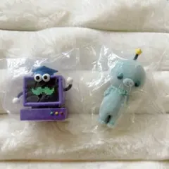 教育番組 タマ　しょんぼり　フロッキーフィギュア　ガチャガチャ　ハカセ