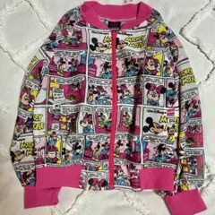 BABYDOLL ディズニー ミニー ミッキー パーカー 110 総柄　ピンク