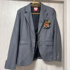 レピピアルマリオ　卒服　ジャケット　グレー エンブレム付き ブレザー　M