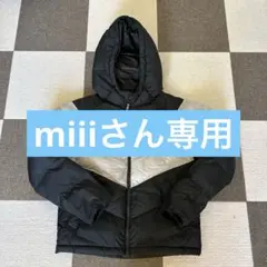 Nike フード付きダウンコート ブラック/グレー