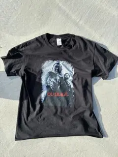 GILDAN アウトレイジ Tシャツ ブラック　90s