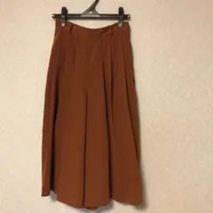 ページボーイキュロットプリーツスカート