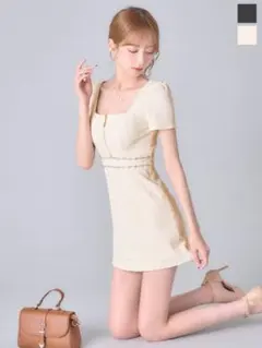 JEWELS ジュエルズ キャバクラ ドレス プリーツ ツイード ビジュー