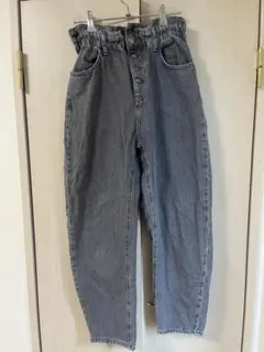 ザラ HIGH RISE BAGGY PAPERBAG デニムパンツ 36