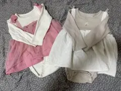 ベビー服　ワンピース ロンパース　80サイズ　2点